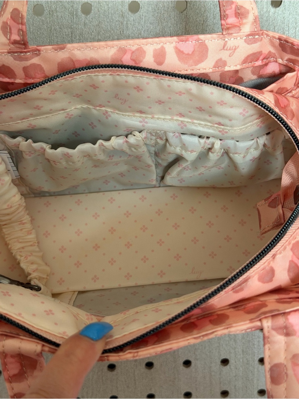 lug Pink Leopard Quilted Mini Tote - Picture 5 of 11
